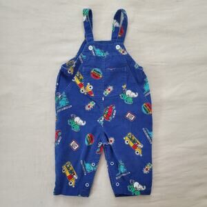 Vintage Healthtex Animals Driving Overalls 18-24 months